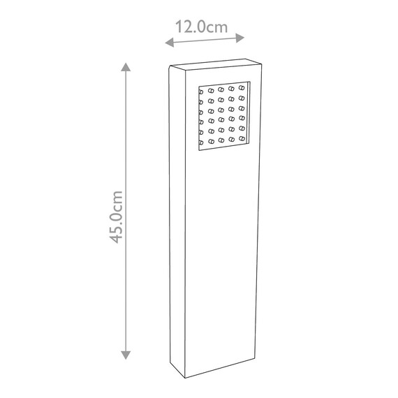 LED Градински стълб Beta Mini Light Double Sided Matt Silver GZ-BETA17 | Osvetlenieto.bg