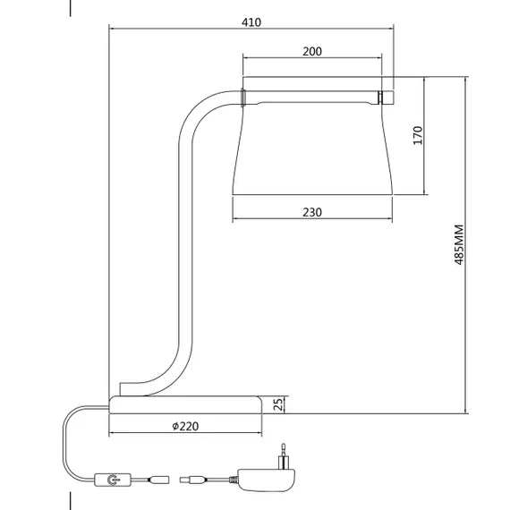 LED Настолна лампа Cabaret MOD170TL-L8BS3K Maytoni 8W 3000K | Osvetlenieto.bg