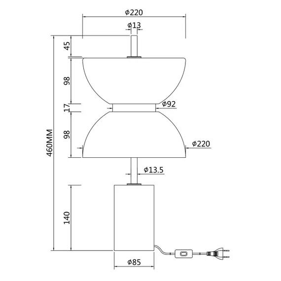 LED Настолна лампа Kyoto MOD178TL-L11GR3K Maytoni 11W 3000K | Osvetlenieto.bg