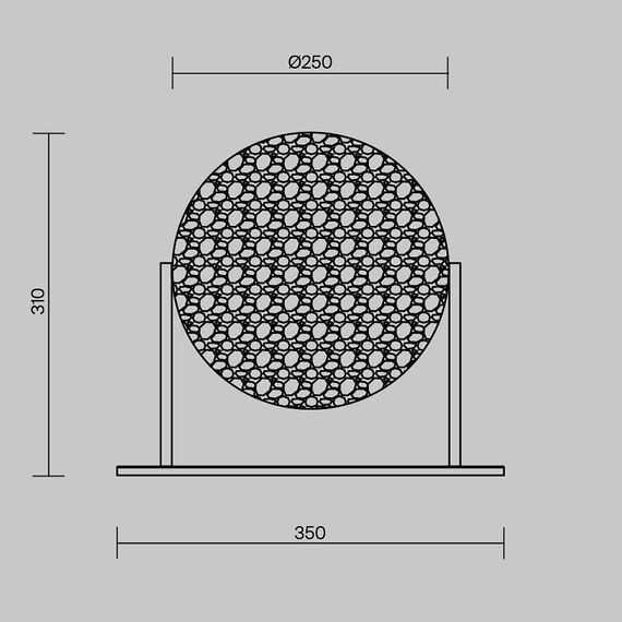 LED Настолна лампа Mangata MOD387TL-L8CH3K Maytoni 8W 3000K | Osvetlenieto.bg