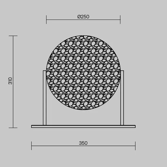 LED Настолна лампа Mangata MOD387TL-L8CH3K Maytoni 8W 3000K | Osvetlenieto.bg