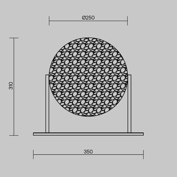 LED Настолна лампа Mangata MOD387TL-L8CH3K Maytoni 8W 3000K | Osvetlenieto.bg