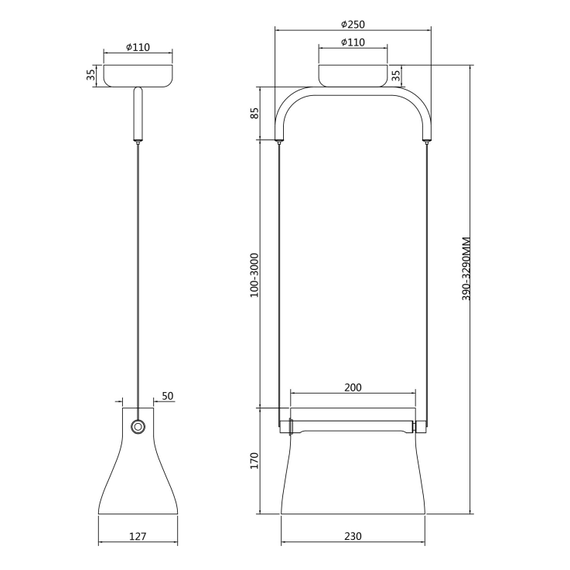 LED Пендел Cabaret MOD170PL-L8BS3K Maytoni 8W 3000K | Osvetlenieto.bg