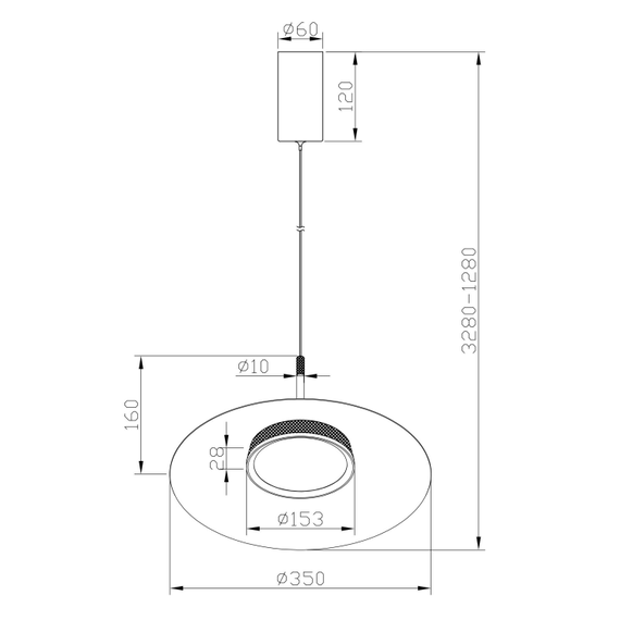 LED Пендел El MOD041PL-L15B3K1 Maytoni 12W 3000K | Osvetlenieto.bg