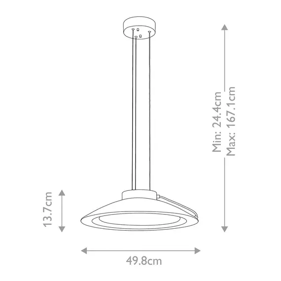 LED Пендел Europa Large LED White Painted Elstead Lighting EUROPA-P-C | Osvetlenieto.bg