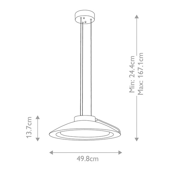 LED Пендел Europa Large LED White Painted Elstead Lighting EUROPA-P-C | Osvetlenieto.bg