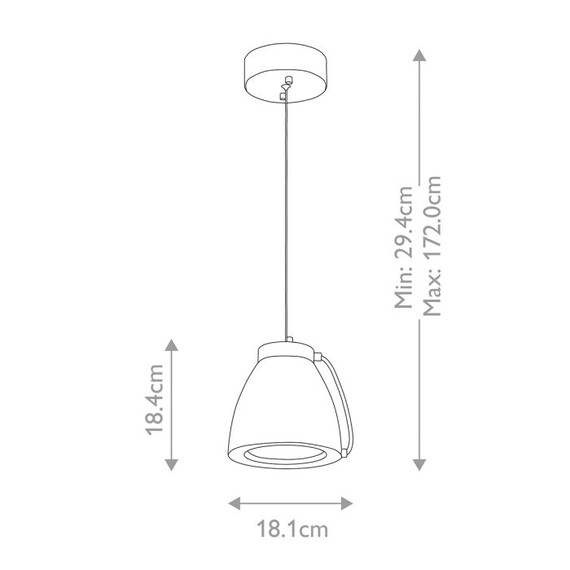 LED Пендел Europa Small LED White Painted Elstead Lighting EUROPA-P-A | Osvetlenieto.bg