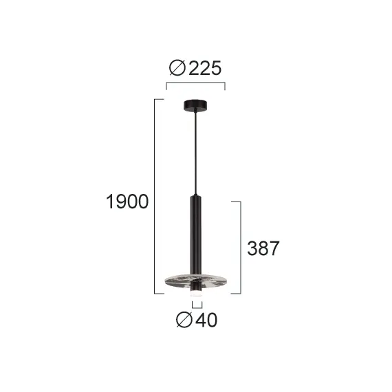 LED Пендел LEANDROS 4320100 Viokef 8W 3000K | Osvetlenieto.bg