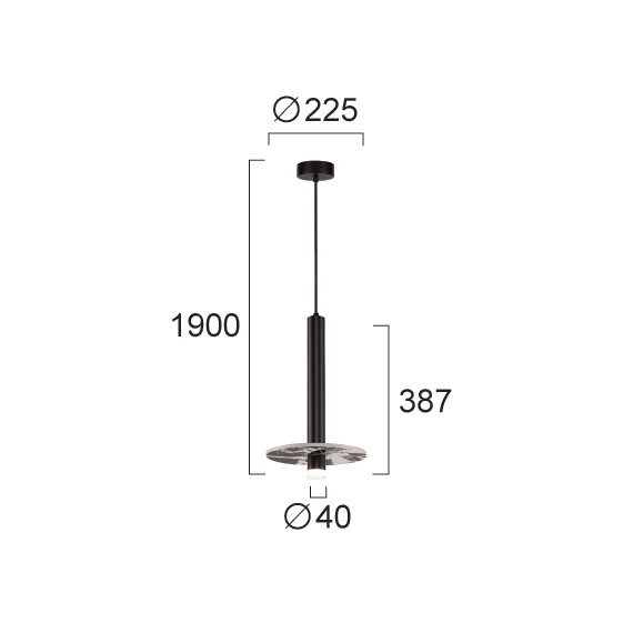 LED Пендел LEANDROS 4320100 Viokef 8W 3000K | Osvetlenieto.bg