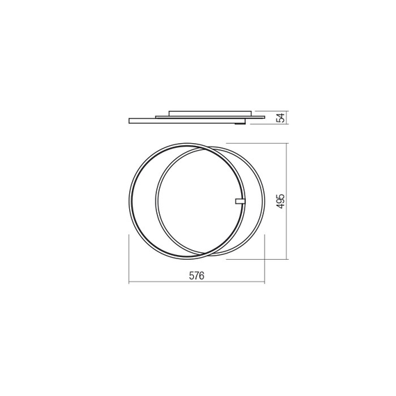 LED Плафон ARP 01-2659 Smarter 45W 3000K | Osvetlenieto.bg