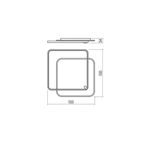 LED Плафон ARP 01-2661 Smarter 55W 3000K | Osvetlenieto.bg