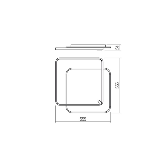 LED Плафон ARP 01-2661 Smarter 55W 3000K | Osvetlenieto.bg