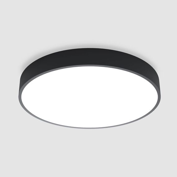 LED плафон Disk Slim черен мат 45W Ø50cm | Osvetlenieto.bg