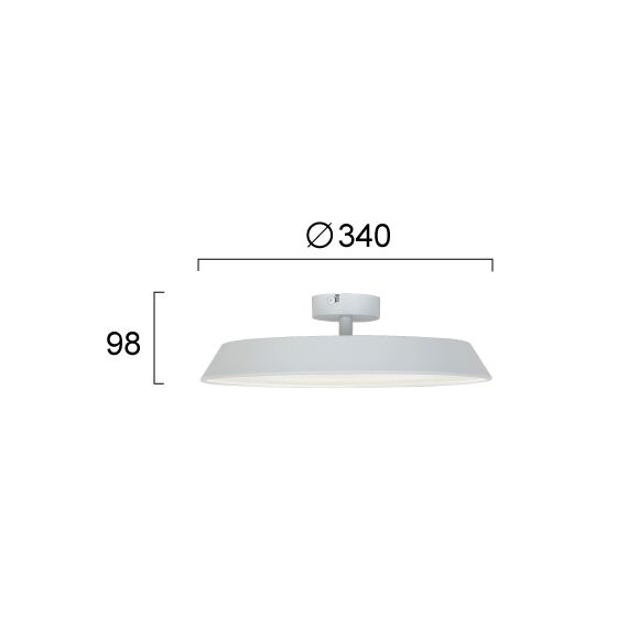 LED Плафон FLAT 4296900 Viokef 22W 3000K | Osvetlenieto.bg