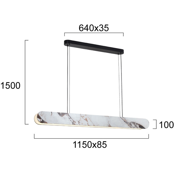 LED Полилей ALICIA 4320400 Viokef 46W 3000K | Osvetlenieto.bg