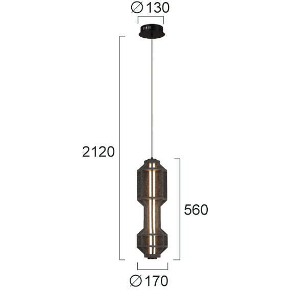 LED Полилей ARTISTI 4322400 Viokef 20W 3000K | Osvetlenieto.bg