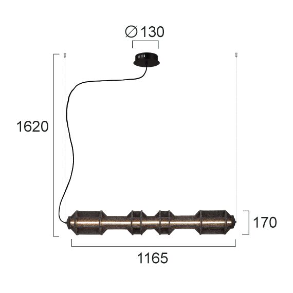 LED Полилей ARTISTI 4322500 Viokef 34W 3000K | Osvetlenieto.bg