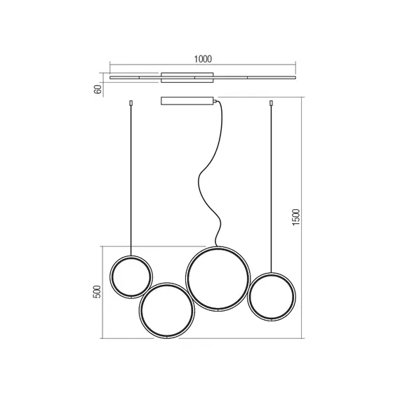 LED Полилей ATHENA 01-3383 Smarter 40W CCT 3000K-6000K | Osvetlenieto.bg