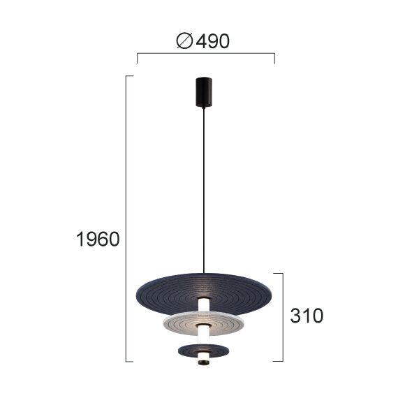 LED Полилей AZUL 4322200 Viokef 12W 3000K | Osvetlenieto.bg