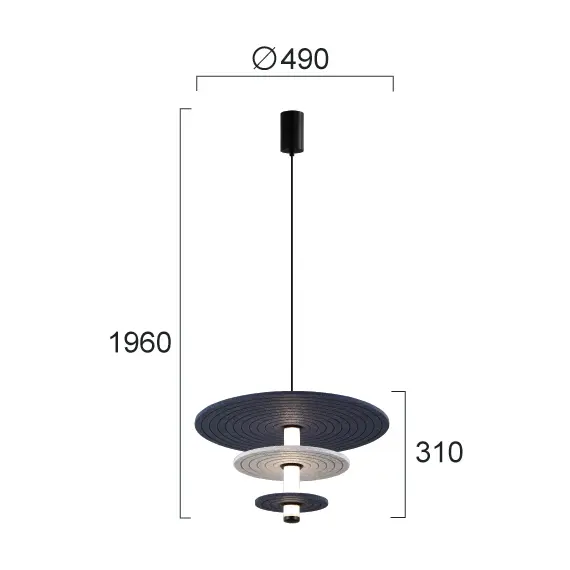 LED Полилей AZUL 4322200 Viokef 12W 3000K | Osvetlenieto.bg