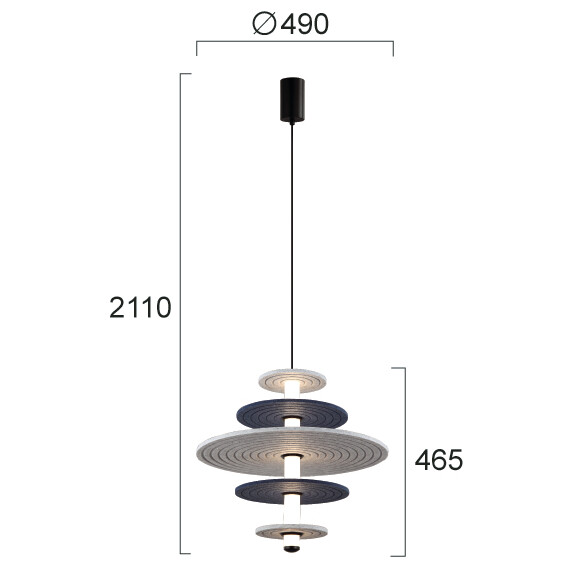 LED Полилей AZUL 4322300 Viokef 16W 3000K | Osvetlenieto.bg