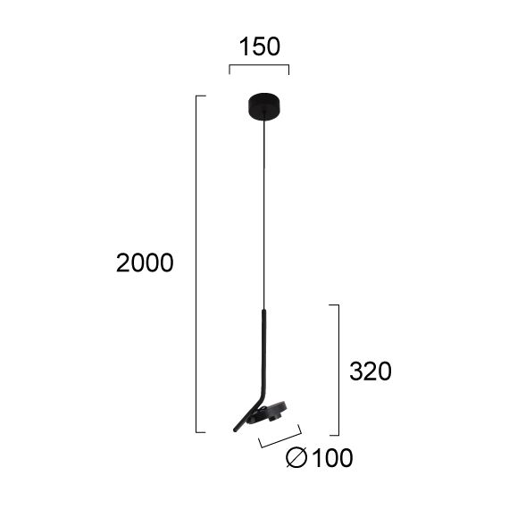 LED Полилей FACTORY 4288101 Viokef 7W 3000K | Osvetlenieto.bg