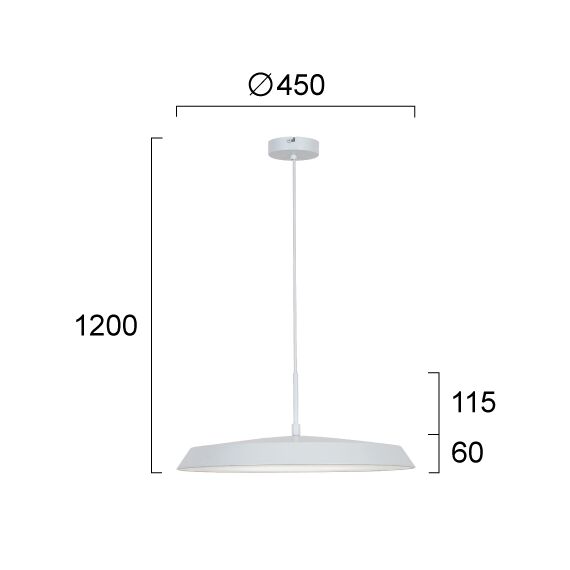 LED Полилей FLAT 4296800 Viokef 22W 3000K | Osvetlenieto.bg