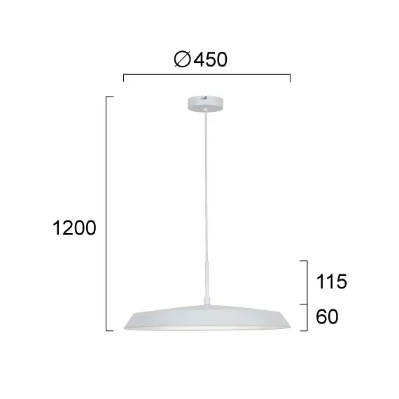 LED Полилей FLAT 4296800 Viokef 22W 3000K | Osvetlenieto.bg