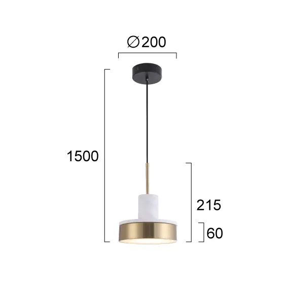 LED Полилей LITHOS 4295200 Viokef 9W 3000K | Osvetlenieto.bg