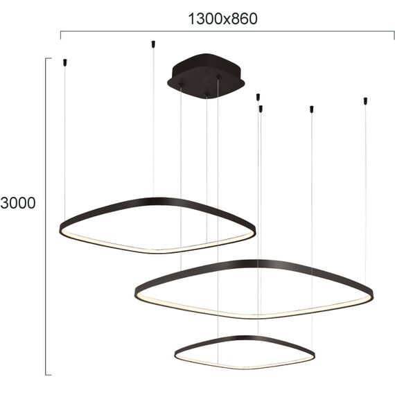 LED Полилей LORENZO 4319400 Viokef 70W 3000K-6000K | Osvetlenieto.bg