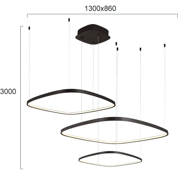 LED Полилей LORENZO 4319400 Viokef 70W 3000K-6000K | Osvetlenieto.bg