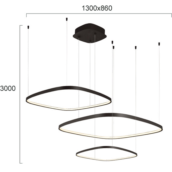 LED Полилей LORENZO 4319400 Viokef 70W CCT 3000K-6000K | Osvetlenieto.bg