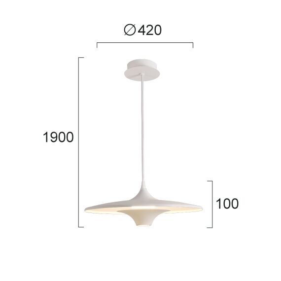 LED Полилей RENE 4319500 Viokef 19W 3000K | Osvetlenieto.bg