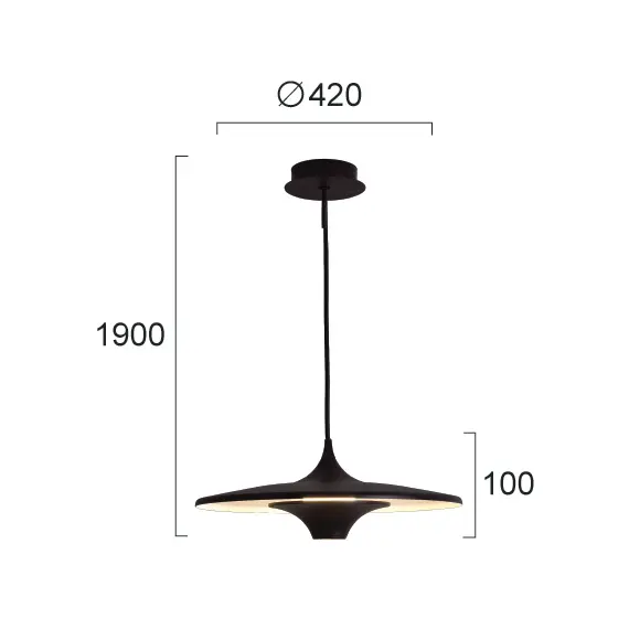 LED Полилей RENE 4319501 Viokef 19W 3000K | Osvetlenieto.bg