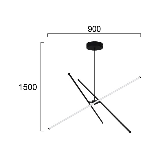LED Полилей SANDY 4307100 Viokef 41W 3000K | Osvetlenieto.bg