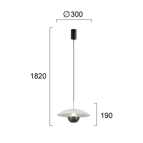 LED Полилей VALIA 4292300 Viokef 9W 3000K | Osvetlenieto.bg