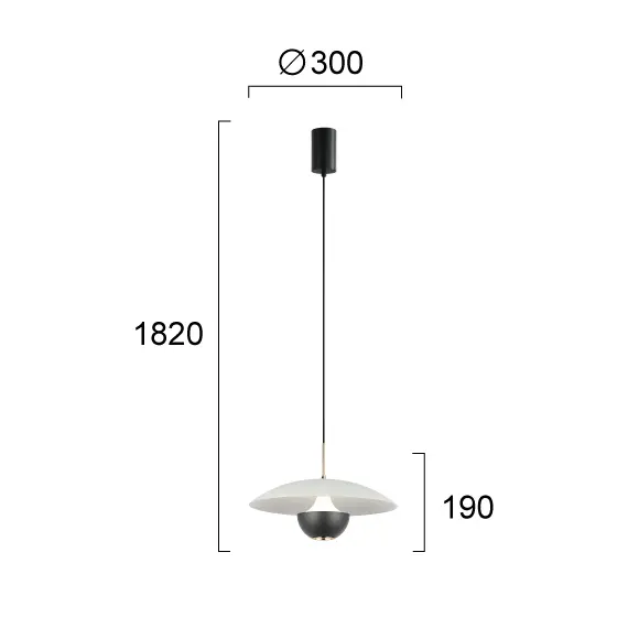 LED Полилей VALIA 4292300 Viokef 9W 3000K | Osvetlenieto.bg