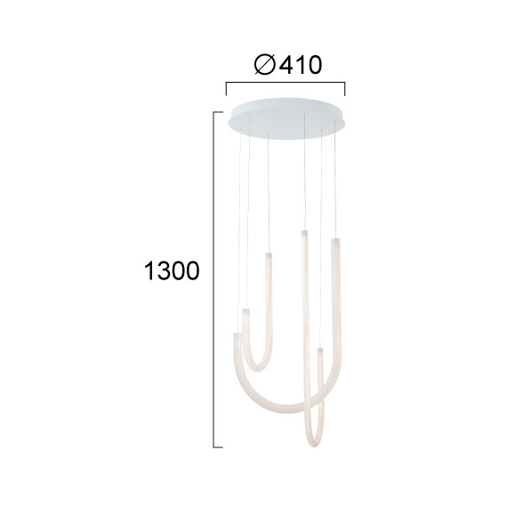 LED Полилей YVONNE 4319200 Viokef 42W 3000K | Osvetlenieto.bg