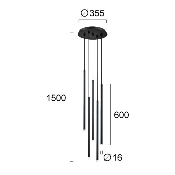 LED Полилей ZENIA 4291200 Viokef 15W 3000K | Osvetlenieto.bg