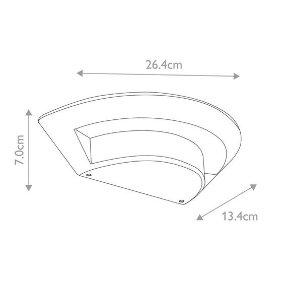 LED Външен аплик Kasper Small Graphite Elstead Lighting KASPER | Osvetlenieto.bg