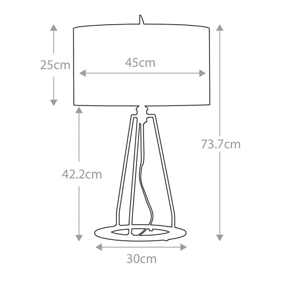 Настолна лампа Ferrara 1xE27 Dark Grey Polished Gold Elstead Lighting FERRARA-TL-GPG | Osvetlenieto.bg
