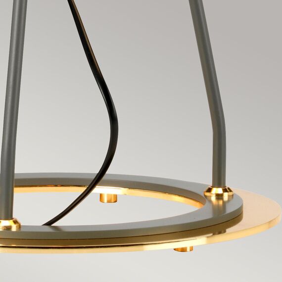 Настолна лампа Ferrara 1xE27 Dark Grey Polished Gold Elstead Lighting FERRARA-TL-GPG | Osvetlenieto.bg