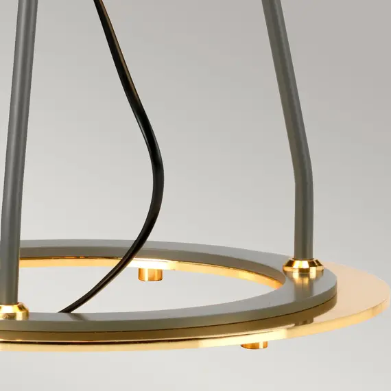Настолна лампа Ferrara 1xE27 Dark Grey Polished Gold Elstead Lighting FERRARA-TL-GPG | Osvetlenieto.bg