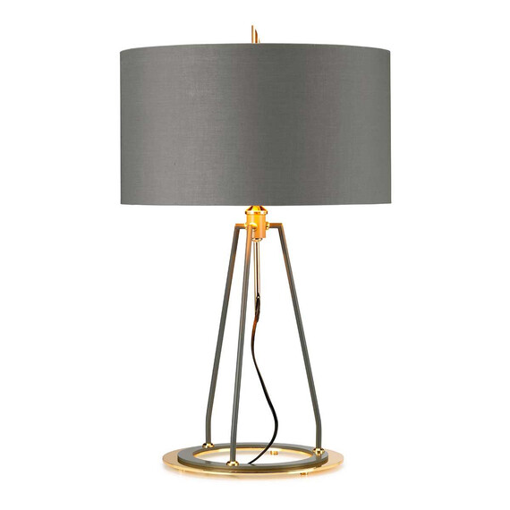 Настолна лампа Ferrara 1xE27 Dark Grey Polished Gold Elstead Lighting FERRARA-TL-GPG | Osvetlenieto.bg