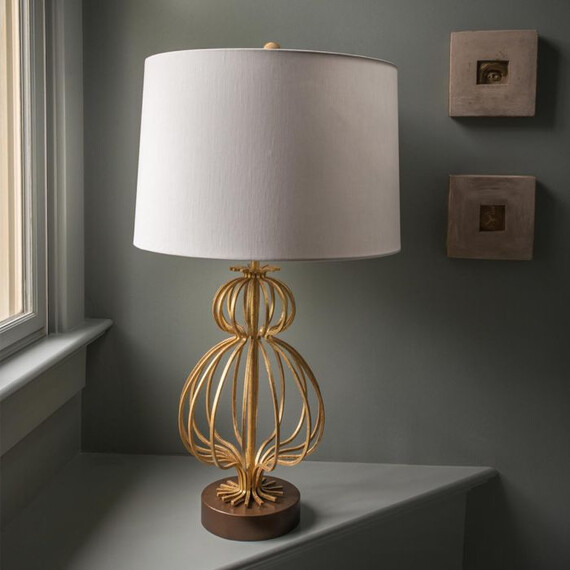 Настолна лампа Lafitte 1xE27 Distressed Gold Gilded Nola GN-LAFITTE-TL-GD | Osvetlenieto.bg