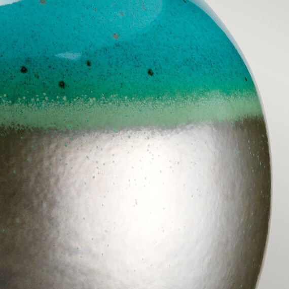 Настолна лампа Laguna 1xE27 Large Turquoise and Graphite Glaze Elstead Lighting LAGUNA-TL-LRG | Osvetlenieto.bg