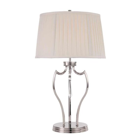 Настолна лампа Pimlico 1xE27 Polished Nickel Elstead Lighting PM-TL-PN | Osvetlenieto.bg