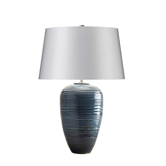 Настолна лампа Poseidon 1xE27 Blue Glaze Elstead Lighting POSEIDON-TL | Osvetlenieto.bg