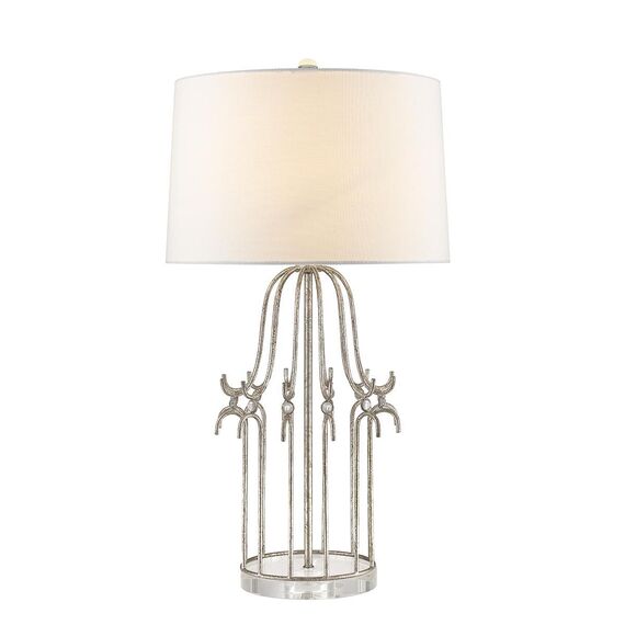 Настолна лампа Stella 1xE27 Distressed Silver Gilded Nola GN-STELLA-TL-SV | Osvetlenieto.bg