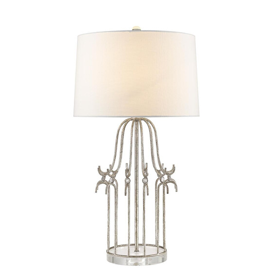 Настолна лампа Stella 1xE27 Distressed Silver Gilded Nola GN-STELLA-TL-SV | Osvetlenieto.bg